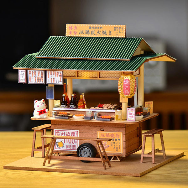Japanese Yakitori Shop DIY Miniature Dollhouse Kit